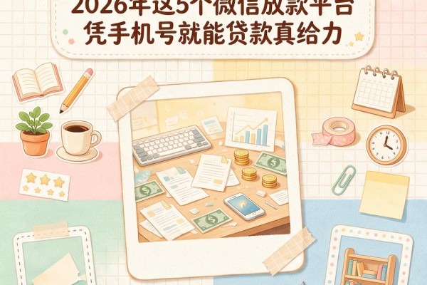手机号能在微信上借钱?2026年这5个微信放款平台凭手机号就能贷款真给力