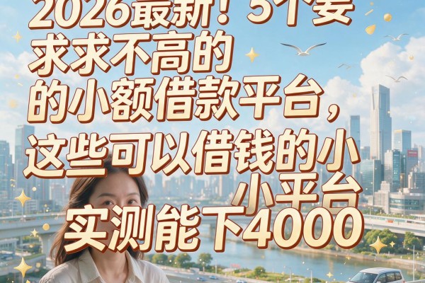 2026最新！5个要求不高的小额借款平台，这些可以借钱的小平台实测能下4000
