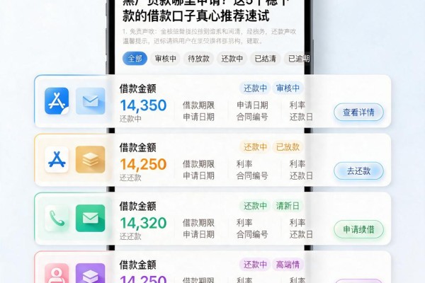 黑户贷款哪里申请?这5个稳下款的借款口子真心推荐速试