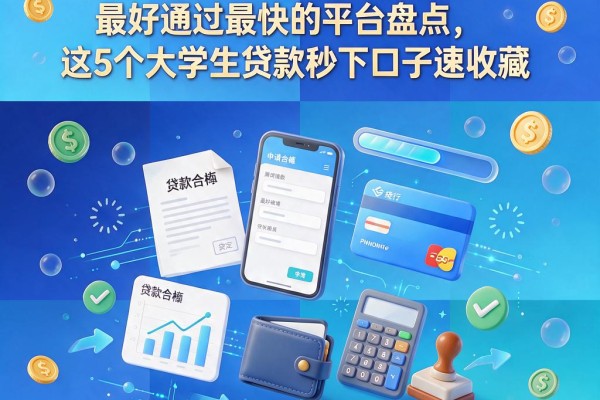 2026必看!黑户网贷最好下最好通过最快的平台盘点,这5个大学生贷款秒下口子速收藏