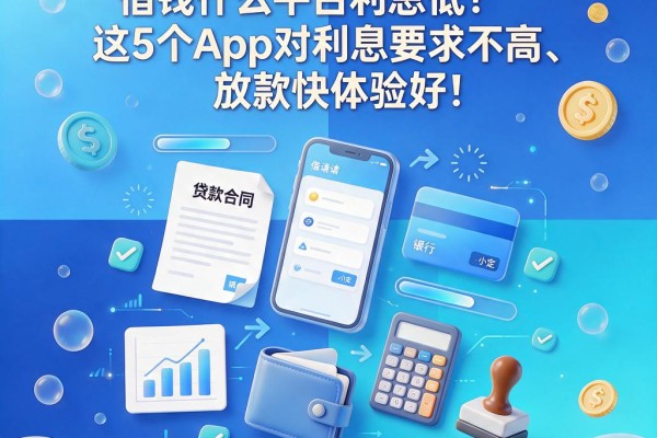 6月亲测!借钱什么平台利息低?这5个App对利息要求不高、放款快体验好
