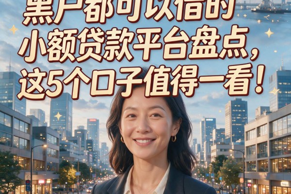 黑户都可以借的小额贷款平台盘点,这5个口子值得一看!