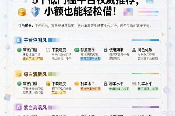 急需50万周转？这5个低门槛平台权威推荐，小额也能轻松借