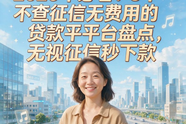 2026年必看！5个不查征信无费用的贷款平台盘点，无视征信秒下款