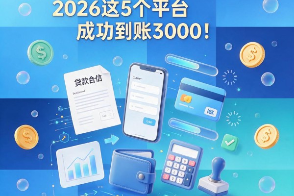 征信有逾期18岁也能下款?2026这5个平台成功到账3000!