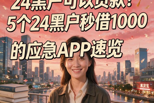 24黑户可以贷款！5个24黑户秒借1000的应急APP速览