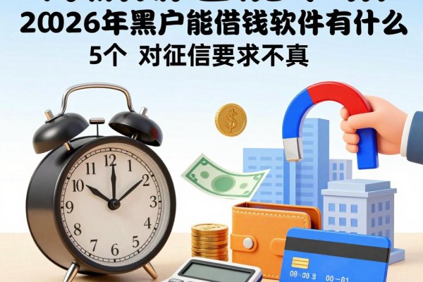 有逾期也能下款！2026年黑户能借钱的软件有什么？这5个对征信要求不高，借5000必看