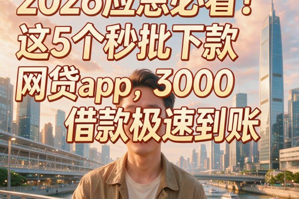 2026应急必看！这5个秒批下款网贷app，3000借款极速到账