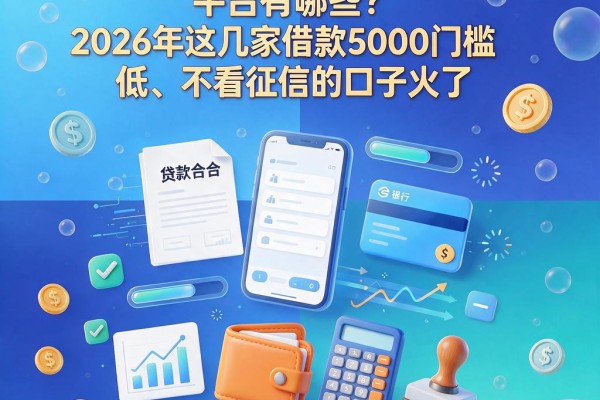 不上征信报告的小额贷款平台有哪些?2026年这几家借款5000门槛低、不看征信的口子火了