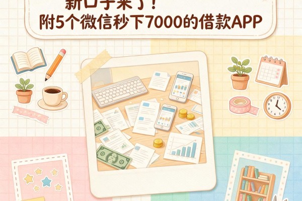 微信卡卡贷芝麻信用分借钱新口子来了!附5个微信秒下7000的借款APP