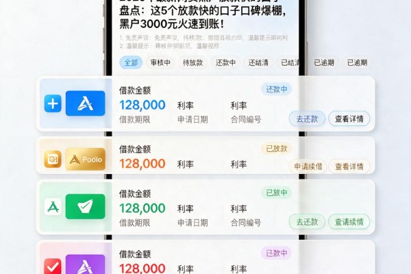 2026年最新网贷黑户放款快的口子盘点:这5个放款快的口子口碑爆棚,黑户3000元火速到账!