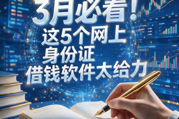 3月必看！这5个网上身份证借钱软件太给力，凭身份证就能申请3000元借款