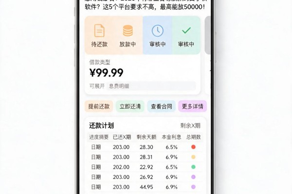 急用钱必看!2026年有哪些容易放款的口子软件?这5个平台要求不高,最高能放50000