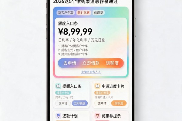 手拿身份证就能秒下款！2026这5个借钱渠道最容易通过