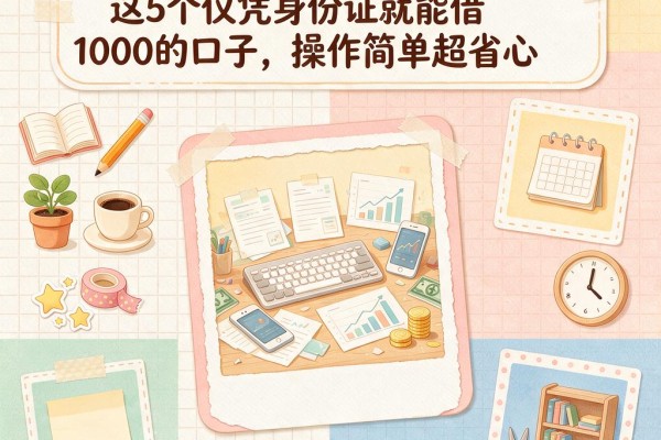 一张身份证到底能不能贷款？这5个仅凭身份证就能借1000的口子，操作简单超省心