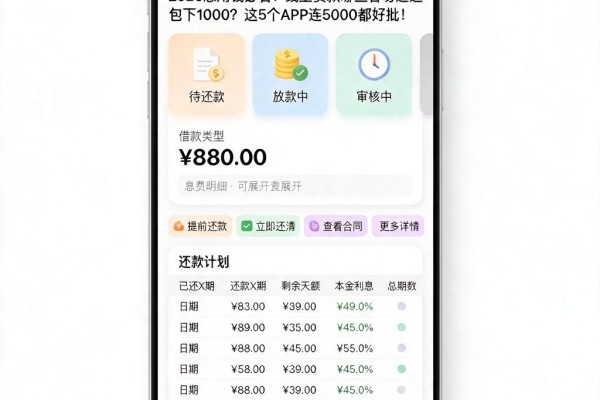 2026急用钱必看!线上贷款哪些容易通过包下1000?这5个APP连5000都好批