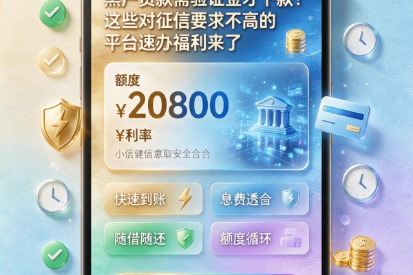 黑户贷款需验证金才下款?这些对征信要求不高的平台速办福利来了