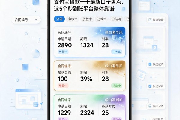 支付宝借款一千最新口子盘点,这5个秒到账平台整体靠谱