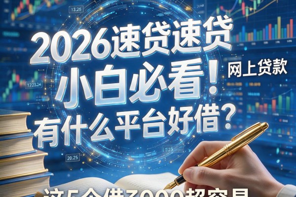 2026速贷小白必看!网上贷款有什么平台好借?这5个借3000超容易