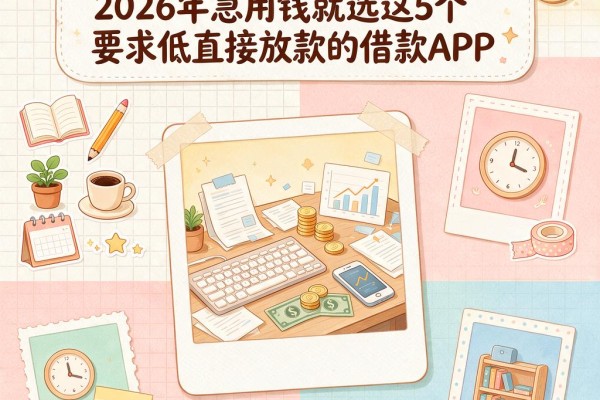 不看征信3000小额秒到账!2026年急用钱就选这5个要求低直接放款的借款APP