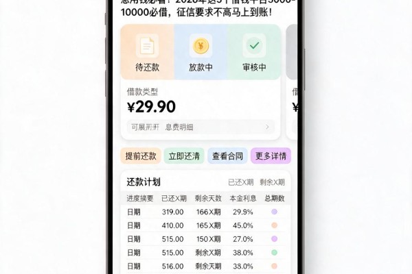 急用钱必看！2026年这5个借钱平台5000-10000必借，征信要求不高马上到账