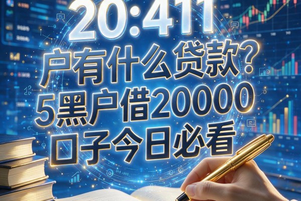 黑户有什么贷款的网站?5个黑户借20000的口子今日必看