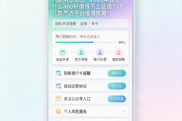 内部消息流出！2026年现在什么app好借钱不上征信？这几款严选平台值得收藏！