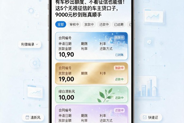 有车秒出额度、不看征信也能借!这5个无视征信的车主贷口子,9000元秒到账真顺手