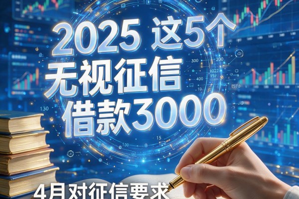 这5个无视征信借款3000的平台，同时整理4月对征信要求不高的借钱2500软件