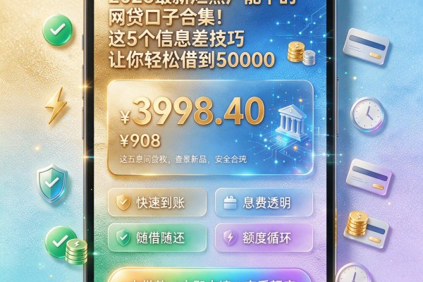 2026最新烂黑户能下的网贷口子合集!这5个信息差技巧让你轻松借到50000