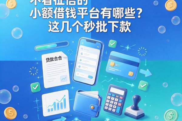 黑户必看!不看征信的小额借钱平台有哪些?这几个秒批下款