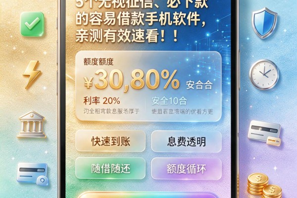 5个无视征信、必下款的容易借款手机软件,亲测有效速看!