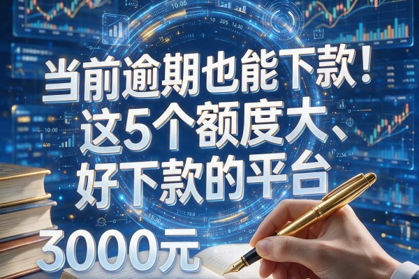 当前逾期也能下款!这5个额度大、好下款的平台,3000元口子秒解手头之急