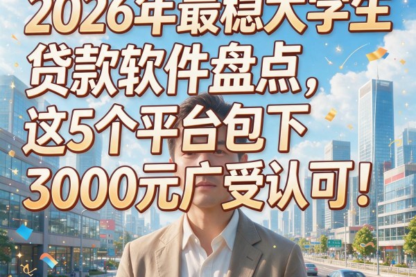 2026年最稳大学生贷款软件盘点,这5个平台包下3000元广受认可!