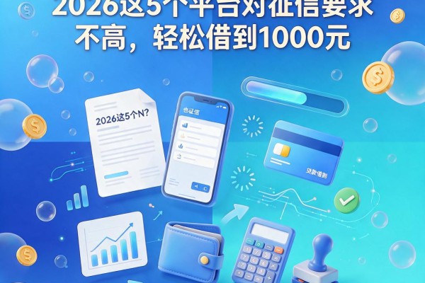 不看征信也能下款？2026这5个平台对征信要求不高，轻松借到1000元