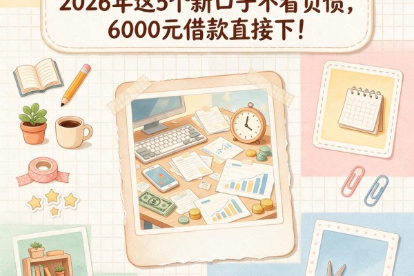 无视负债的平台有哪些?2026年这5个新口子不看负债,6000元借款直接下!