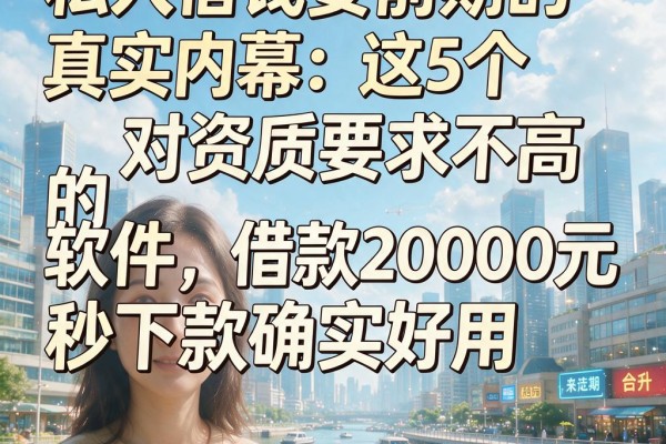 私人借钱要前期的真实内幕:这5个对资质要求不高的软件,借款20000元秒下款确实好用
