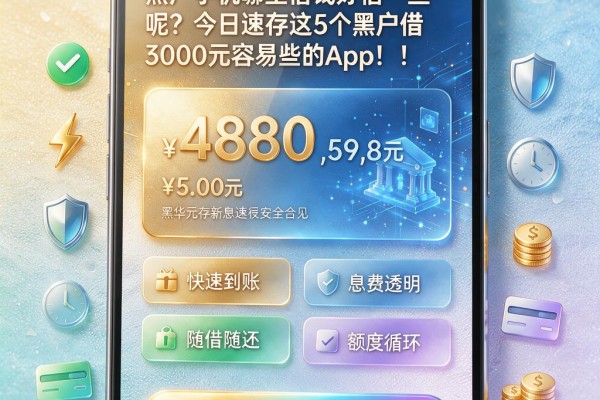黑户手机哪里借钱好借一些呢?今日速存这5个黑户借3000元容易些的App!