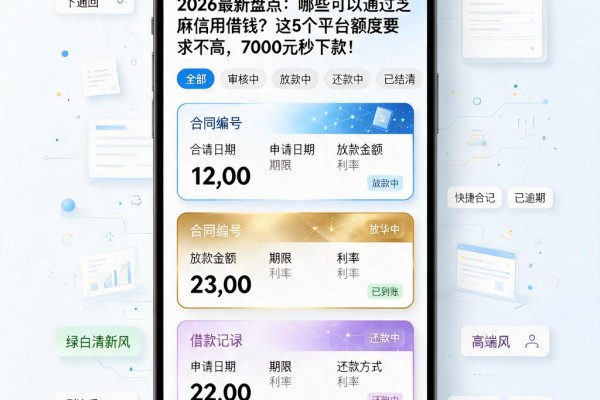 2026最新盘点：哪些可以通过芝麻信用借钱？这5个平台额度要求不高，7000元秒下款！