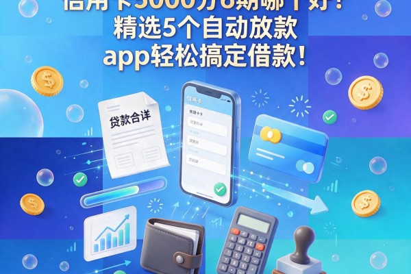 2026必看！信用卡5000分6期哪个好？精选5个自动放款app轻松搞定借款
