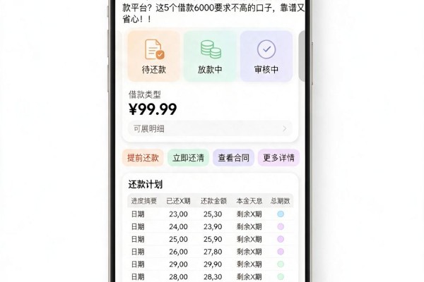 2026年急需资金周转？有没有贷款容易下的贷款平台？这5个借款6000要求不高的口子，靠谱又省心！