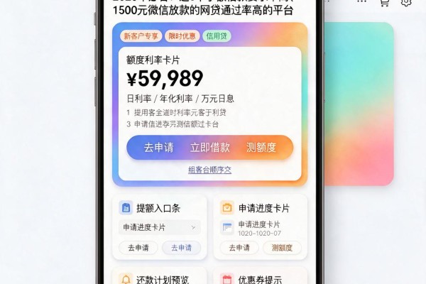 2026年必看!这5个小额借款要求不高、1500元微信放款的网贷通过率高的平台