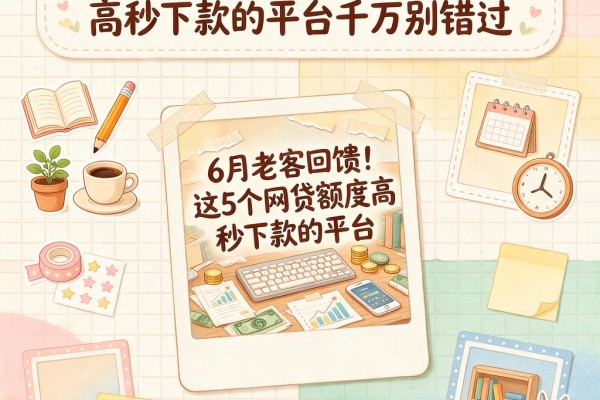 6月老客回馈！这5个网贷额度高秒下款的平台千万别错过