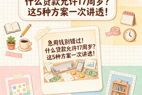 急用钱别错过！什么贷款允许17周岁？这5种方案一次讲透！