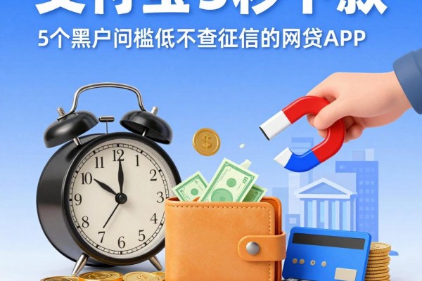 支付宝里5个黑户门槛低不查征信的网贷APP,缺钱也能秒下款
