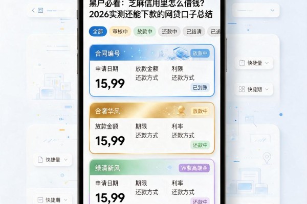 黑户必看:芝麻信用里怎么借钱?2026实测还能下款的网贷口子总结