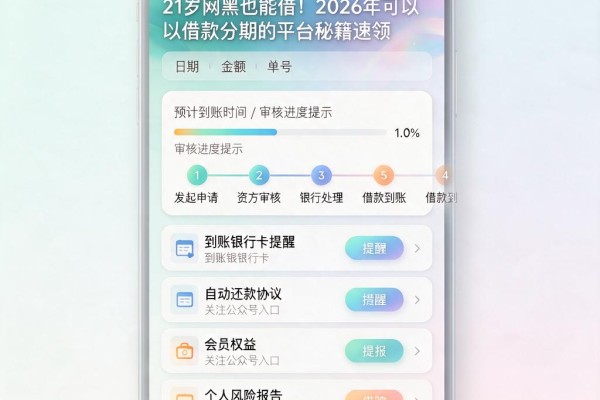 21岁网黑也能借！2026年可以借款分期的平台秘籍速领