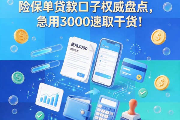 2026最新!5个线上寿险保单贷款口子权威盘点,急用3000速取干货