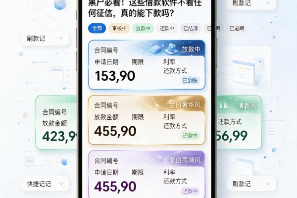 黑户必看!这些借款软件不看任何征信,真的能下款吗?