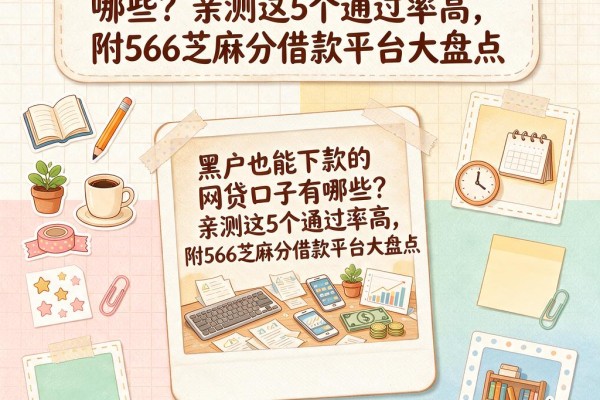 黑户也能下款的网贷口子有哪些?亲测这5个通过率高,附566芝麻分借款平台大盘点